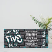 Invitation J'en ai cinq - 5e billet d'anniversaire (Debout devant)