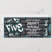 Invitation J'en ai cinq - 5e billet d'anniversaire (Devant)