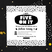 Invitation J'En Ai Cinq, 90 Hip hop Anniversaire Vielle École