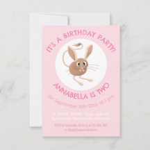 Jerboa à longues oreilles mignonne anniversaire pe