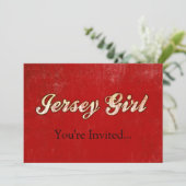 Invitation Jersey Girl (Debout devant)
