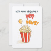 Invitation J'espère que ton anniversaire est en train de vomi (Devant)