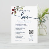 Invitation J'espionne Mariage Jeu Capture L'Amour Photo Hunt (Debout devant)