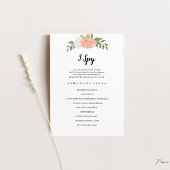 Invitation J'espionne Mariage ou Fête des mariées Game Card