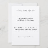 Invitation Jessie Marion King de l'époque victorienne (Dos)