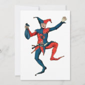 Invitation Jester Jester Modèle de l'invitation de April Fool (Dos)