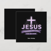 Invitation Jésus A Changé Ma Vie Demandez-Moi Comment Foi (Devant / Derrière)