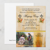 Invitation Jésus au Baby shower bien chrétien (Devant / Derrière)