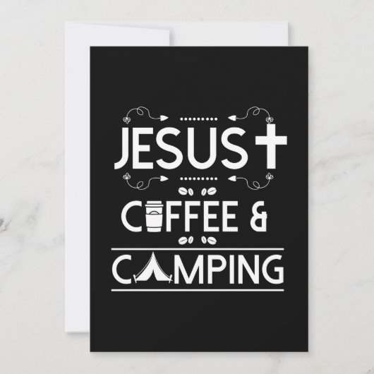 Invitation Jésus Café Et Camping (Devant)