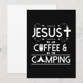 Invitation Jésus Café Et Camping (Devant / Derrière)