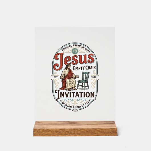 Invitation Jésus Chaise Vide Invitation Jésus Chai (Recto)