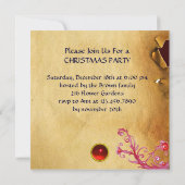 INVITATION JÉSUS ENFANT AUX ANGES ET COURONNES DE NOËL (Dos)