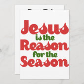 Invitation Jésus est la raison de la saison (Devant / Derrière)