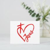 Invitation Jésus est l'amour et la vie (Debout devant)