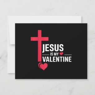 Invitation Jésus est mon Valentin