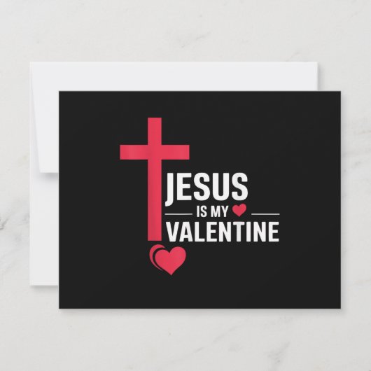 Invitation Jésus est mon Valentin (Devant)