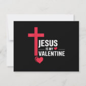 Invitation Jésus est mon Valentin (Dos)