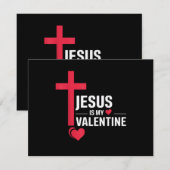 Invitation Jésus est mon Valentin (Devant / Derrière)