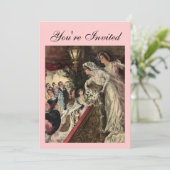 Invitation Jeter le bouquet (Debout devant)