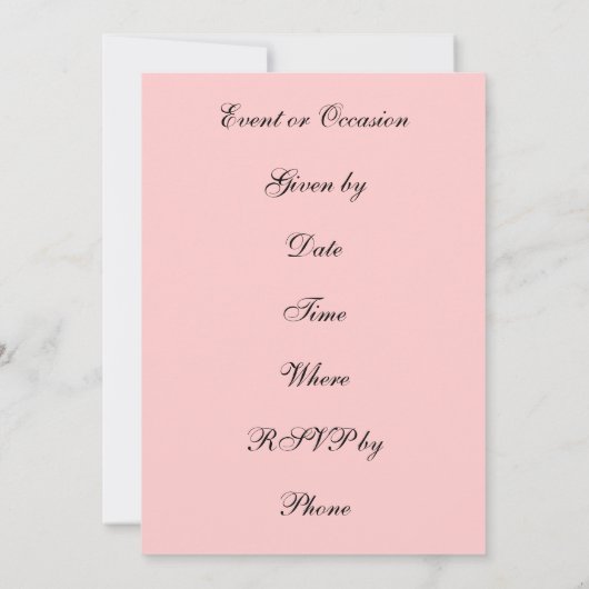 Invitation Jeter le bouquet (Dos)