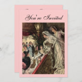 Invitation Jeter le bouquet (Devant / Derrière)