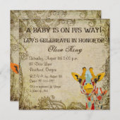 Invitation Jeter un coup d'oeil l'invitation minable de baby (Devant / Derrière)