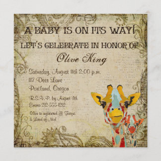 Invitation Jeter un coup d'oeil l'invitation minable de baby