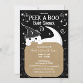 Invitation Jeter un oeil à un Baby shower d'Halloween de sorc (Devant)