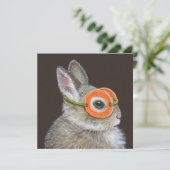 Invitation Jetez l'invitation de lapin (Debout devant)