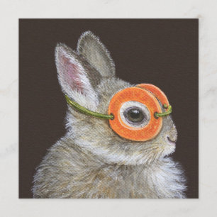 Invitation Jetez l'invitation de lapin