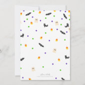 Invitation Jetez un oeil à une fête d'anniversaire Booo migno (Dos)