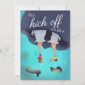 Invitation Jetons des chaussures amusantes fête d'Halloween A (Devant)