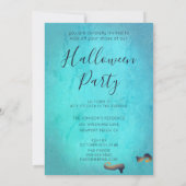 Invitation Jetons des chaussures amusantes fête d'Halloween A (Dos)