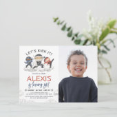 Invitation Jetons-le Ninja Warrior Karate Photo Anniversaire (Debout devant)