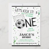 Invitation Jetons-le Noir Rookie Soccer 1er anniversaire (Devant)