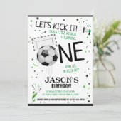 Invitation Jetons-le Noir Rookie Soccer 1er anniversaire (Debout devant)