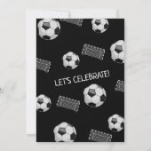 Invitation Jetons-le Noir Rookie Soccer 1er anniversaire (Dos)