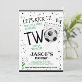 Invitation Jetons-le noir Rookie Soccer 2e anniversaire (Debout devant)