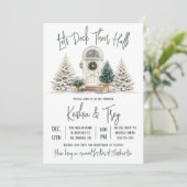 Invitation Jetons leurs couloirs, Fête des mariées de vacance (Debout devant)