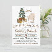 Invitation Jetons leurs couloirs, Fête des mariées de vacance (Debout devant)