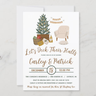 Invitation Jetons leurs couloirs, Fête des mariées de vacance