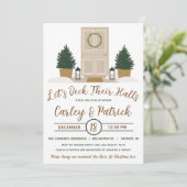 Invitation Jetons leurs couloirs, Fête des mariées de vacance (Debout devant)