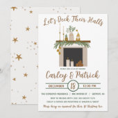 Invitation Jetons leurs couloirs, Fête des mariées de vacance (Devant / Derrière)