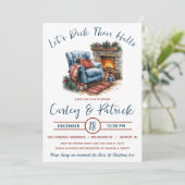 Invitation Jetons leurs couloirs, Fête des mariées de vacance (Debout devant)