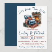 Invitation Jetons leurs couloirs, Fête des mariées de vacance (Devant / Derrière)