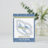 Invitation Jetplane Party (Debout devant)