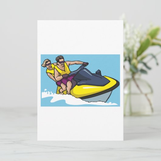 Invitation Jetski Fun (Debout devant)