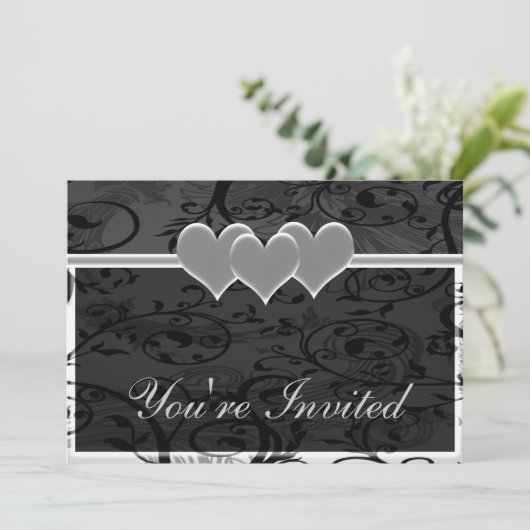 Invitation Jeu blanc Starry Romance (Debout devant)