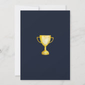 Invitation jeu bleu enfants garçons Sports 10e anniversaire (Dos)