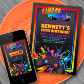 Invitation Jeu Camion coloré Anniversaire